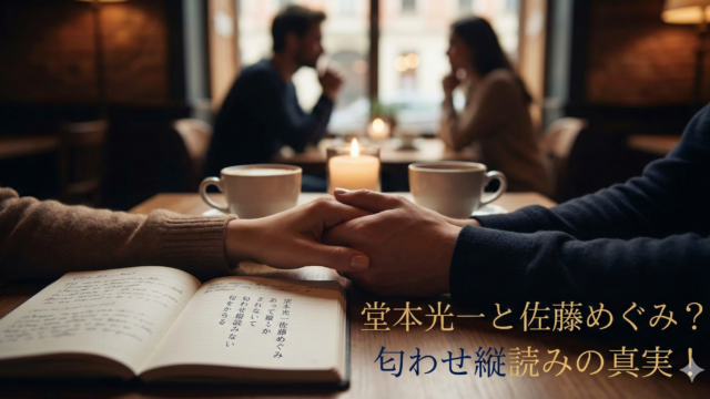 堂本光一 佐藤めぐみ 結婚 相手のブログアイキャッチ