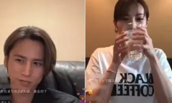 二人のインスタライブの画像