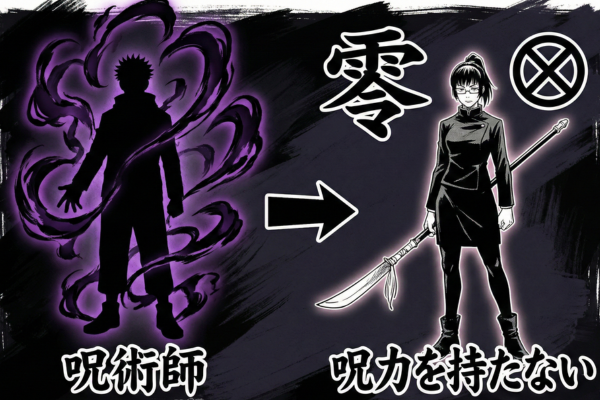 禪院真希が呪力を持たないという図解画像