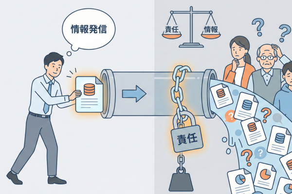 情報を扱う側にも責任があるという図解画像