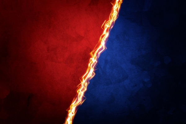 勢力が拮抗している画像