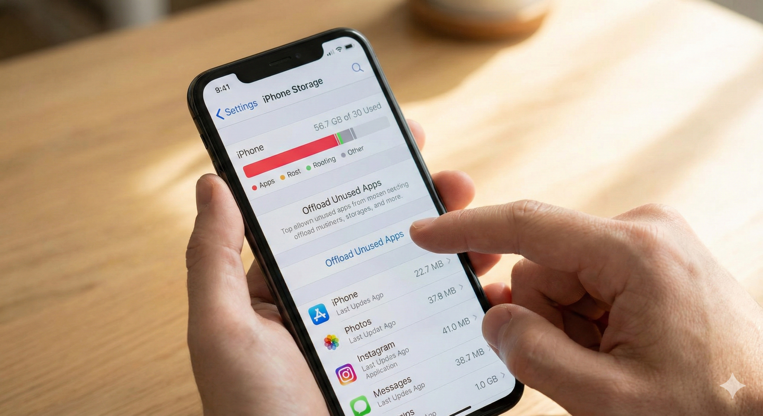 iphoneのストレージ容量を確保するイメージ画像