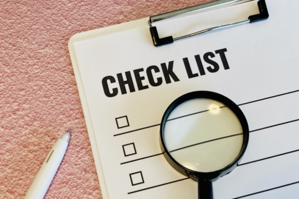チェックリストの画像