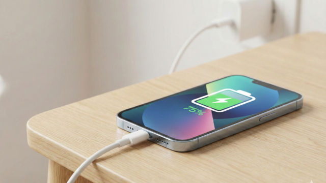 iphoneを充電するイメージ画像