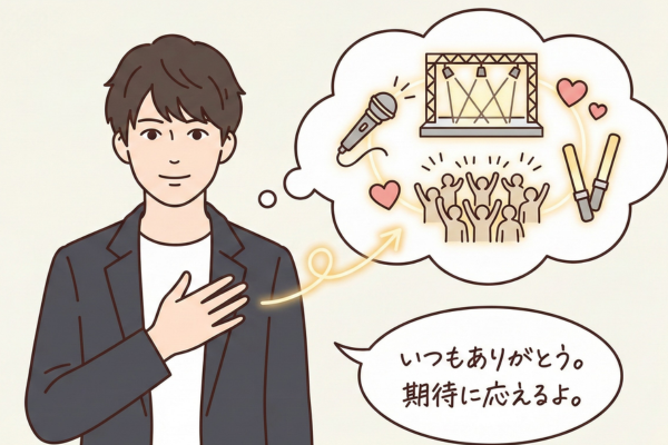 男性アイドルの誠実さのイメージ画像