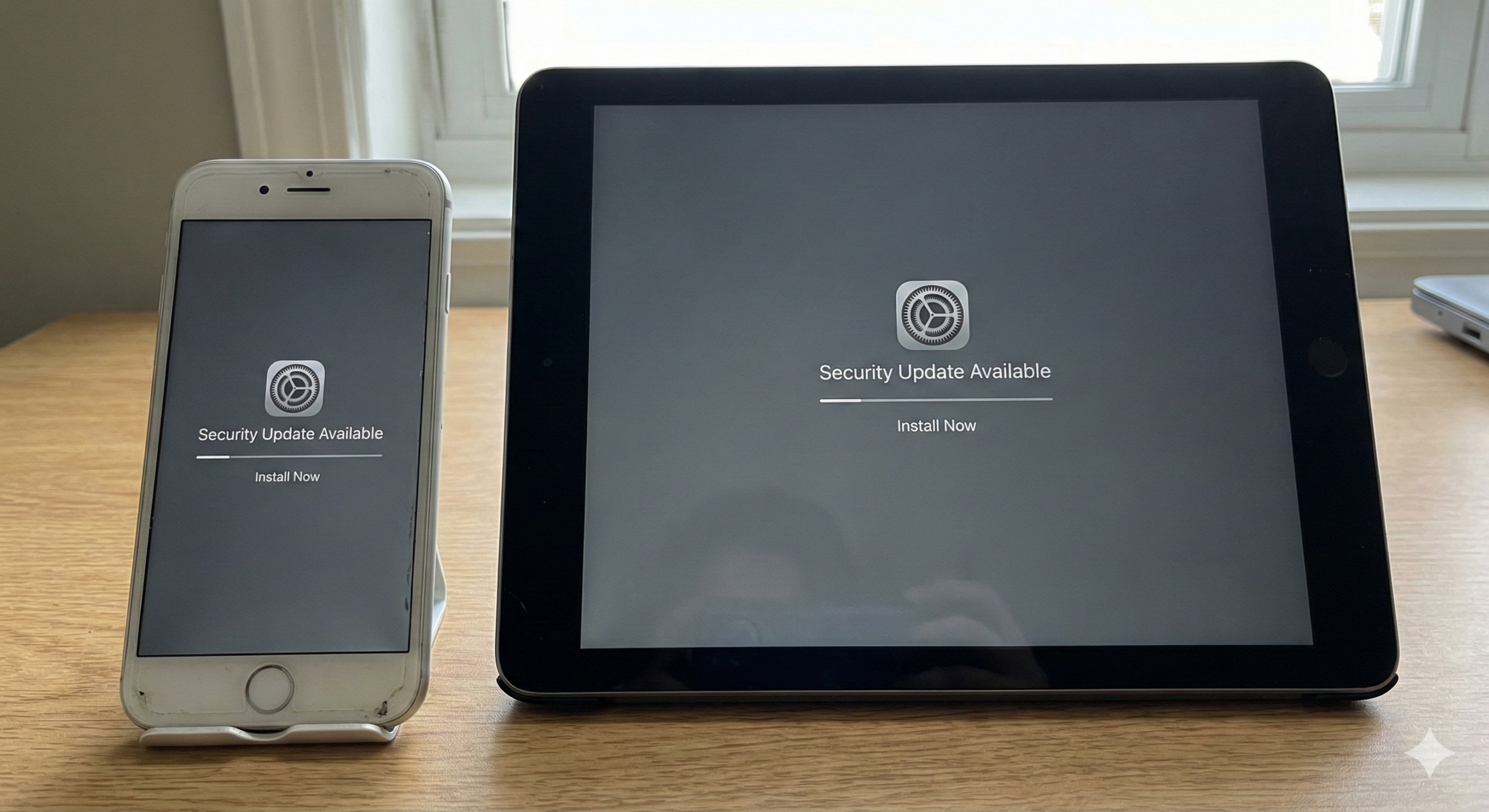 古いiPhoneやiPadのセキュリティアップデートのイメージ画像
