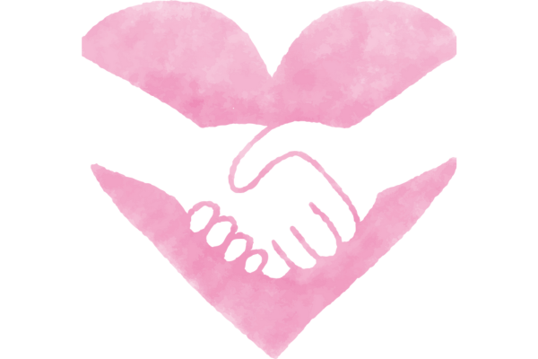 優しい握手の画像