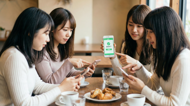 ライブチケット申し込み前に全員分の登録状況を必ず確認している日本人女性のイメージ画像