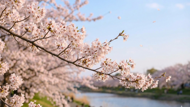 桜の開花時期のイメージ画像