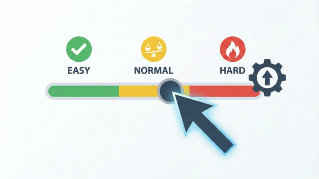 難易度補正のイメージ画像