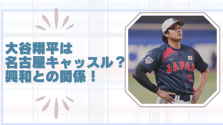 大谷翔平が名古屋キャッスルホテル宿泊？興和が選ばれた本当の理由のブログアイキャッチ