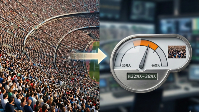 総キャパシティは約32万〜36万人のイメージ画像