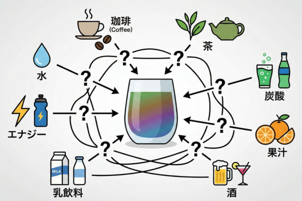 何のジャンルの飲み物なのかわからないイメージ図解画像