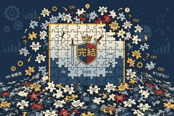 完結したドラマの未回収の要素を挙げればキリがないイメージ図解画像