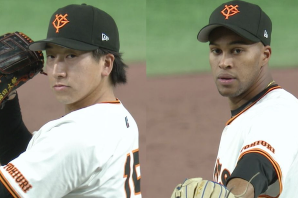 大勢選手（左）マルティネス選手（右）の画像