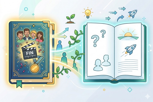 完結したドラマに新たな物語が生まれる余地は十分に残されているイメージ図解画像