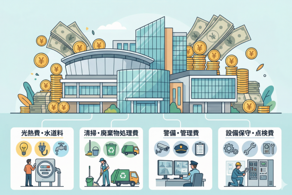 年間数千万円の維持費がかかるイメージ図解画像