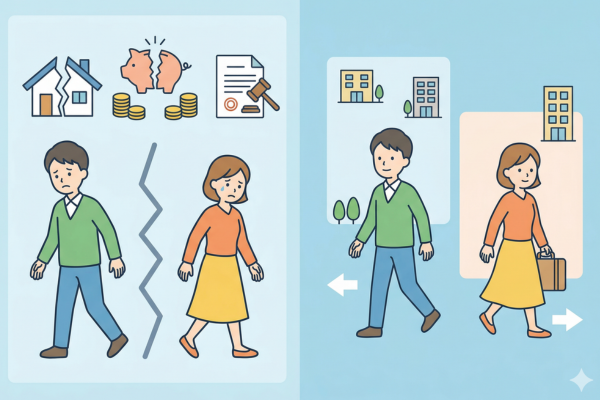 離婚のイメージ図解画像