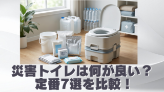 予想外の断水で活躍する災害時備蓄トイレの選び方｜備え必須の定番7選を比較のブログアイキャッチ