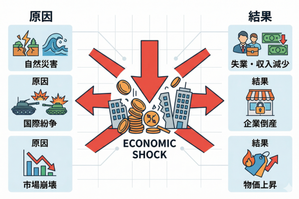 経済的打撃のイメージ図解画像