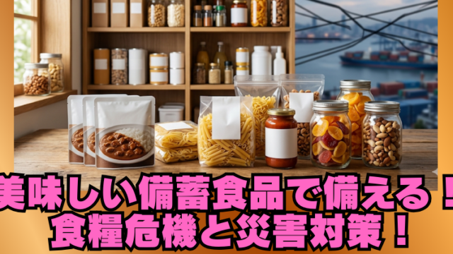 美味しい備蓄食品で食糧危機に備える｜原油不足で変わる食料事情と災害対策のブログアイキャッチ