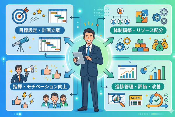 マネージャー業のイメージ図解画像