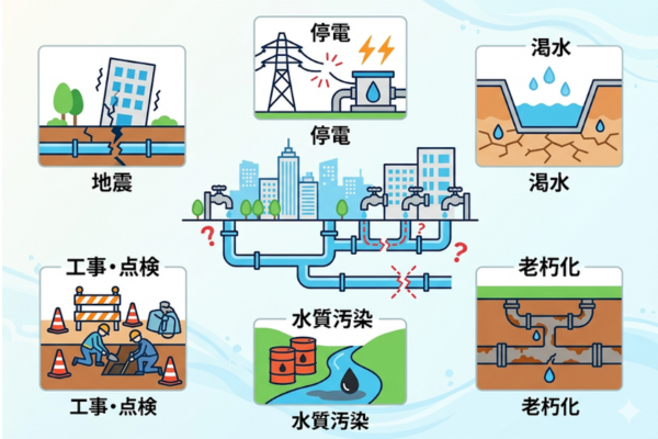 断水リスクのイメージ図解画像
